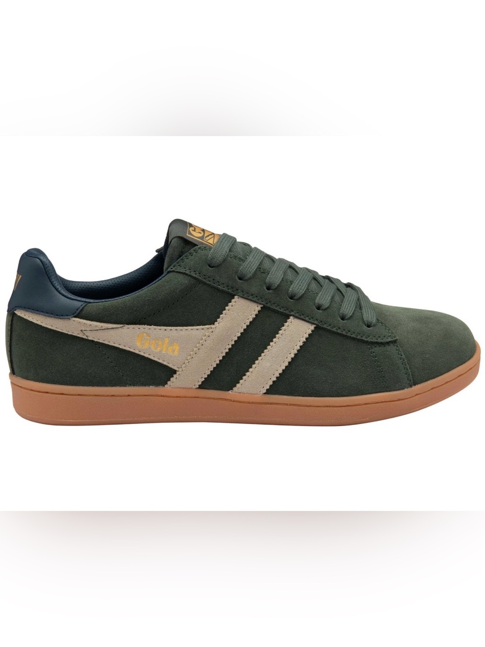 Gola Equipe II Suede Khaki Bone Gum Sole Sneakers Men’s 10.5